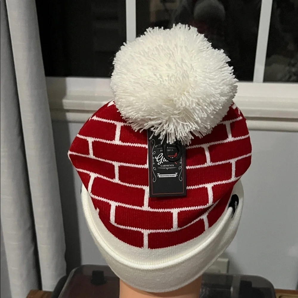 Red and White Candy Cane Beanie